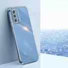 For Samsung Galaxy Note20 XINLI Straight Edge 6D Electroplate TPU Phone Case(Celestial Blue) - 1