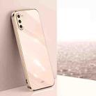For Samsung Galaxy Note10 XINLI Straight Edge 6D Electroplate TPU Phone Case(Pink) - 1