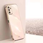 For Samsung Galaxy M23 5G XINLI Straight Edge 6D Electroplate TPU Phone Case(Pink) - 1