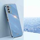 For Samsung Galaxy F13 4G XINLI Straight Edge 6D Electroplate TPU Phone Case(Celestial Blue) - 1