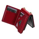 For Samsung Galaxy Z Flip4 N.BEKUS Side Zipper Folding Phone Leather Case(Red) - 6