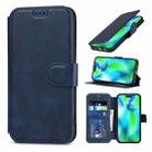 For iPhone 14 Pro Max Shockproof PU + TPU Leather Phone Case(Dark Blue) - 1