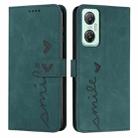 For Infinix Hot 20 5G Skin Feel Heart Pattern Leather Phone Case(Green) - 1