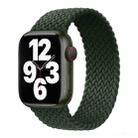 Nylon Single-turn Braided Watch Band For Apple Watch Ultra 49mm / Series 8&7 45mm / SE 2&6&SE&5&4 44mm / 3&2&1 42mm, Length:135mm(Fir Green) - 1