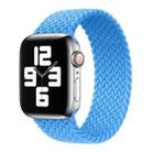 Nylon Single-turn Braided Watch Band For Apple Watch Ultra 49mm / Series 8&7 45mm / SE 2&6&SE&5&4 44mm / 3&2&1 42mm, Length:135mm(Sky Blue) - 1