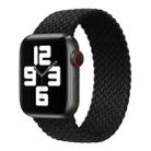 Nylon Single-turn Braided Watch Band For Apple Watch Ultra 49mm / Series 8&7 45mm / SE 2&6&SE&5&4 44mm / 3&2&1 42mm, Length:135mm(Black) - 1