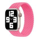 Nylon Single-turn Braided Watch Band For Apple Watch Ultra 49mm / Series 8&7 45mm / SE 2&6&SE&5&4 44mm / 3&2&1 42mm, Length:135mm(Orange Pink) - 1