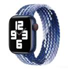 Nylon Single-turn Braided Watch Band For Apple Watch Ultra 49mm / Series 8&7 45mm / SE 2&6&SE&5&4 44mm / 3&2&1 42mm, Length:135mm(Blueberry) - 1