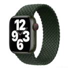 Nylon Single-turn Braided Watch Band For Apple Watch Ultra 49mm / Series 8&7 45mm / SE 2&6&SE&5&4 44mm / 3&2&1 42mm, Length:145mm(Fir Green) - 1