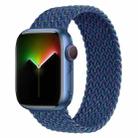 Nylon Single-turn Braided Watch Band For Apple Watch Ultra 49mm / Series 8&7 45mm / SE 2&6&SE&5&4 44mm / 3&2&1 42mm, Length:145mm (Starlight Blue) - 1