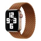 Nylon Single-turn Braided Watch Band For Apple Watch Ultra 49mm / Series 8&7 45mm / SE 2&6&SE&5&4 44mm / 3&2&1 42mm, Length:145mm(Coffee) - 1