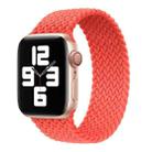 Nylon Single-turn Braided Watch Band For Apple Watch Ultra 49mm / Series 8&7 45mm / SE 2&6&SE&5&4 44mm / 3&2&1 42mm, Length:145mm(Bright Orange) - 1