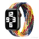 Nylon Single-turn Braided Watch Band For Apple Watch Ultra 49mm / Series 8&7 45mm / SE 2&6&SE&5&4 44mm / 3&2&1 42mm, Length:155mm(Colorful) - 1