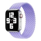 Nylon Single-turn Braided Watch Band For Apple Watch Ultra 49mm / Series 8&7 45mm / SE 2&6&SE&5&4 44mm / 3&2&1 42mm, Length:155mm(Light Purple) - 1