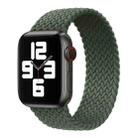 Nylon Single-turn Braided Watch Band For Apple Watch Ultra 49mm / Series 8&7 45mm / SE 2&6&SE&5&4 44mm / 3&2&1 42mm, Length:155mm(Olive Green) - 1