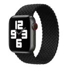 Nylon Single-turn Braided Watch Band For Apple Watch Ultra 49mm / Series 8&7 45mm / SE 2&6&SE&5&4 44mm / 3&2&1 42mm, Length:155mm(Black) - 1