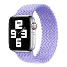 Nylon Single-turn Braided Watch Band For Apple Watch Ultra 49mm / Series 8&7 45mm / SE 2&6&SE&5&4 44mm / 3&2&1 42mm, Length:165mm(Light Purple) - 1