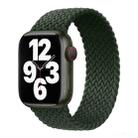 Nylon Single-turn Braided Watch Band For Apple Watch Ultra 49mm / Series 8&7 45mm / SE 2&6&SE&5&4 44mm / 3&2&1 42mm, Length:165mm(Fir Green) - 1