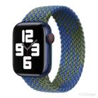 Nylon Single-turn Braided Watch Band For Apple Watch Ultra 49mm / Series 8&7 45mm / SE 2&6&SE&5&4 44mm / 3&2&1 42mm, Length:165mm(Z Blue Green) - 1