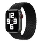 Nylon Single-turn Braided Watch Band For Apple Watch Ultra 49mm / Series 8&7 45mm / SE 2&6&SE&5&4 44mm / 3&2&1 42mm, Length:165mm(Black) - 1