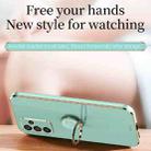 For Samsung Galaxy A14 5G XINLI Straight Edge 6D Electroplate TPU Phone Case with Ring Holder(Mint Green) - 4