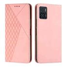 For Motorola Moto E22 / E22i Diamond Pattern Skin Feel Magnetic Leather Phone Case(Rose Gold) - 1