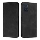 For Motorola Moto E22 / E22i Diamond Pattern Skin Feel Magnetic Leather Phone Case(Black) - 1