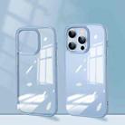 For iPhone 14 Pro Mirror Transparent TPU + PC Phone Case(Sierra Blue) - 1