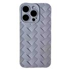 For iPhone 14 Vintage Braided Texture Skin Phone Case(Grey) - 1