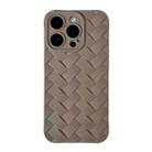 For iPhone 14 Vintage Braided Texture Skin Phone Case(Khaki) - 1