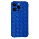 For iPhone 14 Vintage Braided Texture Skin Phone Case(Blue) - 1