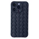 For iPhone 14 Pro Vintage Braided Texture Skin Phone Case(Black) - 1