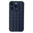 For iPhone 14 Pro Max Vintage Braided Texture Skin Phone Case(Black) - 1