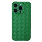 For iPhone 13 Pro Vintage Braided Texture Skin Phone Case(Green) - 1