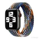 Nylon Single-turn Braided Watch Band For Apple Watch Series 8&7 41mm / SE 2&6&SE&5&4 40mm / 3&2&1 38mm, Length:135mm(Denim Colors) - 1