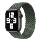 Nylon Single-turn Braided Watch Band For Apple Watch Series 8&7 41mm / SE 2&6&SE&5&4 40mm / 3&2&1 38mm, Length:135mm (Olive Green) - 1