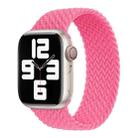 Nylon Single-turn Braided Watch Band For Apple Watch Series 8&7 41mm / SE 2&6&SE&5&4 40mm / 3&2&1 38mm, Length:135mm(Orange Pink) - 1