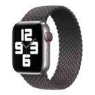 Nylon Single-turn Braided Watch Band For Apple Watch Series 8&7 41mm / SE 2&6&SE&5&4 40mm / 3&2&1 38mm, Length:155mm (Space Grey) - 1