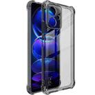 For Xiaomi Redmi Note 12 China imak Shockproof Airbag TPU Phone Case(Transparent Black) - 1