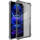 For Xiaomi Redmi Note 12 Pro 5G China/Indian imak Shockproof Airbag TPU Phone Case(Transparent Black) - 1