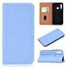 For Huawei Honor 10i Solid Color Frosted Magnetic Horizontal Flip Leather Case with Card Slots & Holder(Blue) - 1