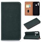 For Huawei Honor 10i Solid Color Frosted Magnetic Horizontal Flip Leather Case with Card Slots & Holder(Green) - 1