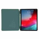 Skin Feel Pen Holder Tri-fold Tablet Leather Case For iPad Pro 12.9 2022 / 2021 / 2020 / 2018(Dark Green) - 6