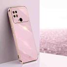 For Xiaomi Poco C40 XINLI Straight Edge 6D Electroplate TPU Phone Case(Cherry Purple) - 1