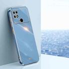 For Xiaomi Poco C40 XINLI Straight Edge 6D Electroplate TPU Phone Case(Celestial Blue) - 1