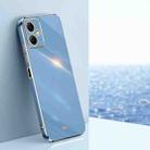 For Xiaomi Redmi Note 12 China XINLI Straight Edge 6D Electroplate TPU Phone Case(Celestial Blue) - 1