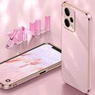 For Xiaomi Redmi Note 12 Pro+ China XINLI Straight Edge 6D Electroplate TPU Phone Case(Pink) - 5