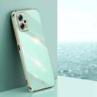 For Xiaomi Redmi Note 11T Pro XINLI Straight Edge 6D Electroplate TPU Phone Case(Mint Green) - 1