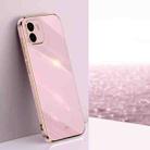 For Xiaomi Redmi A1 4G XINLI Straight Edge 6D Electroplate TPU Phone Case(Cherry Purple) - 1