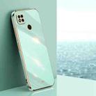 For Xiaomi Redmi 10A XINLI Straight Edge 6D Electroplate TPU Phone Case(Mint Green) - 1